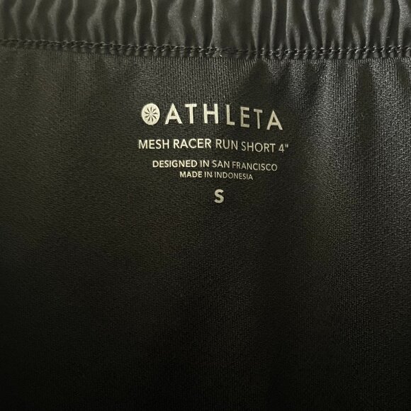 Athleta Mesh Race Run Short 4" Black Women’s Size Small - Picture 10 of 10